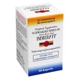 SCHWARZKÜMMELÖL Kapsule Immerfit, 50 kapsúl