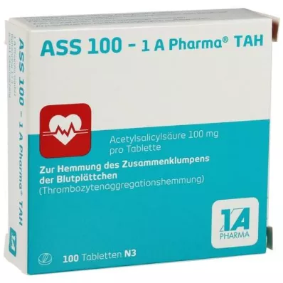 ASS 100-1A Pharma TAH Tablety, 100 ks