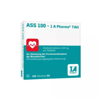ASS 100-1A Pharma TAH Tablety, 100 ks ASS 100-1A Pharma TAH Tablety, 100 ks