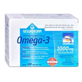 GESUNDFORM Omega-3 1 000 mg Vega Soft Capsules, 100 kapsúl