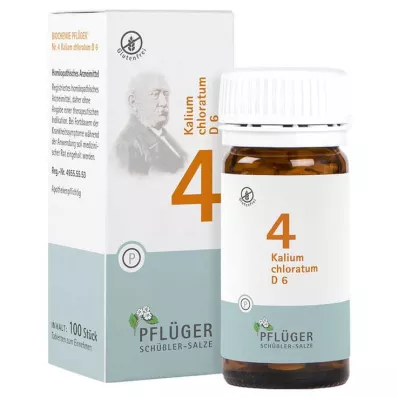 BIOCHEMIE Pflüger 4 Potassium chloratum D 6 tabliet, 100 kapsúl