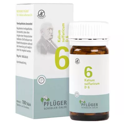 BIOCHEMIE Pflüger 6 Potassium sulphuricum D 6 tabliet, 100 ks