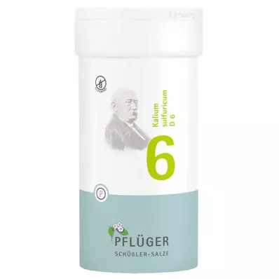 BIOCHEMIE Pflüger 6 Potassium sulphuricum D 6 tabliet, 400 ks BIOCHEMIE Pflüger 6 Potassium sulphuricum D 6 tabliet, 400 ks