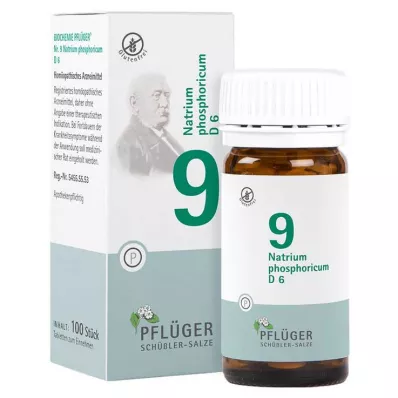 BIOCHEMIE Pflüger 9 Natrium phosphoricum D 6 tabliet, 100 ks BIOCHEMIE Pflüger 9 Natrium phosphoricum D 6 tabliet, 100 ks