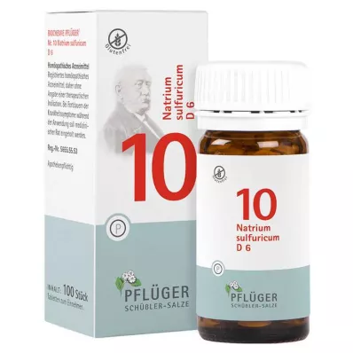 Biochémia Pflueger 10 Natrum sulfuricum D 6 tabliet, 100 ks Biochémia Pflueger 10 Natrum sulfuricum D 6 tabliet, 100 ks