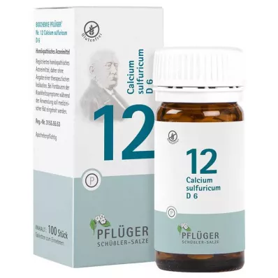BIOCHEMIE Pflüger 12 Calcium sulphuricum D 6 tabliet, 100 ks