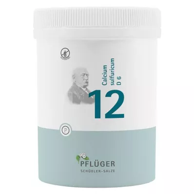 Biochemistry Pflueger 12 Calcium sulfuricum D 6 tabliet, 1000 ks Biochemistry Pflueger 12 Calcium sulfuricum D 6 tabliet, 1000 ks