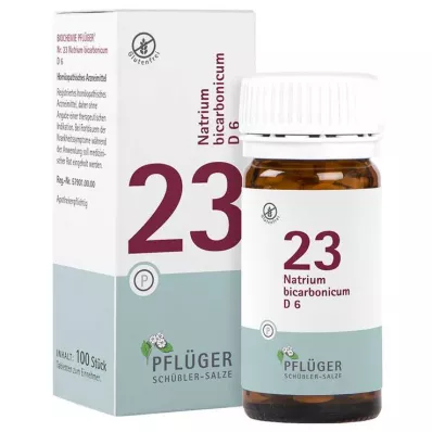 Biochémia Pflueger 23 sodná soľ bikarbóna.D 6 tabliet, 100 ks Biochémia Pflueger 23 sodná soľ bikarbóna.D 6 tabliet, 100 ks