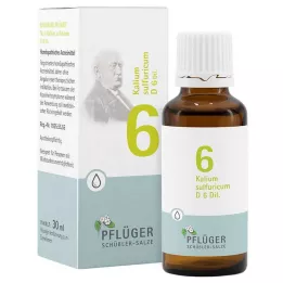 BIOCHEMIE Pflüger 6 Potassium sulphuricum D 6 kvapiek, 30 ml