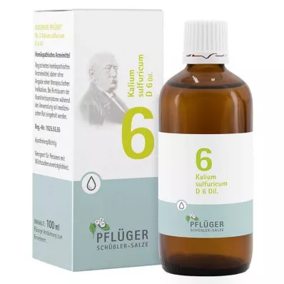 Biochémia Pflueger 6 Kalium sulfuricum D 6 kvapiek, 100 ml Biochémia Pflueger 6 Kalium sulfuricum D 6 kvapiek, 100 ml