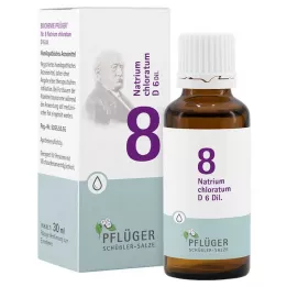 BIOCHEMIE Pflüger 8 Natrium chloratum D 6 kvapiek, 30 ml