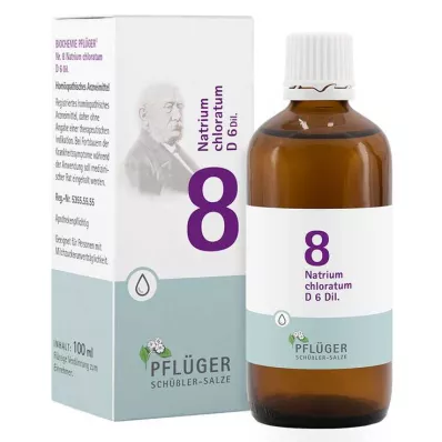 BIOCHEMIE Pflüger 8 Natrium chloratum D 6 kvapiek, 100 ml