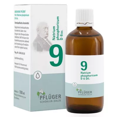 Biochémia Pflueger 9 Natrum phosphoricum D 6 kvapiek, 100 ml Biochémia Pflueger 9 Natrum phosphoricum D 6 kvapiek, 100 ml