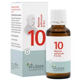 BIOCHEMIE Pflüger 10 Natrium sulfuricum D 6 kvapkanie, 30 ml