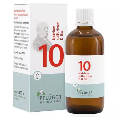 Biochémia Pflueger 10 Natrum sulfuricum D 6 kvapiek, 100 ml