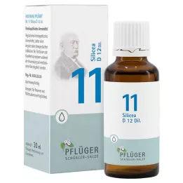 BIOCHEMIE Pflüger 11 Silicea D 12 kvapiek, 30 ml