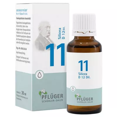 BIOCHEMIE Pflüger 11 Silicea D 12 kvapiek, 30 ml
