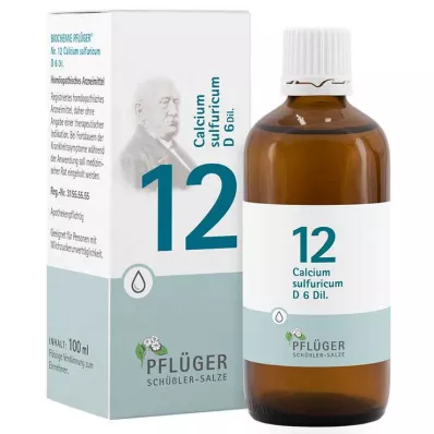 Biochémia Pflüger 12 Calcium sulfuricum D 6 kvapiek, 100 ml