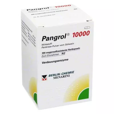 PANGROL 10 000 tvrdých kapsúl s enterickou vrstvou, 100 ks PANGROL 10 000 tvrdých kapsúl s enterickou vrstvou, 100 ks