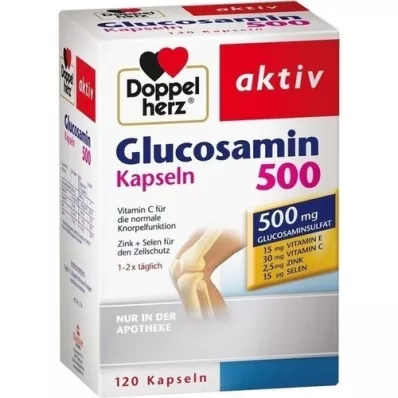 DOPPELHERZ Glukosamín 500 kapsúl, 120 kapsúl