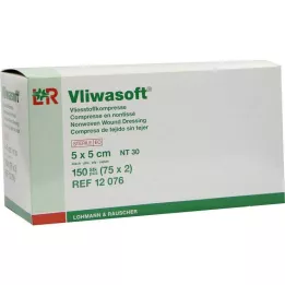 VLIWASOFT Netkané kompresy 5x5 cm sterilné 4l, 150 ks