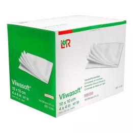 VLIWASOFT Netkané kompresy 10x10 cm sterilné 4l, 150 ks