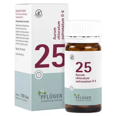 BIOCHEMIE Pflüger 25 Aurum chlorat.natron.D 6 Tab. 100 ks