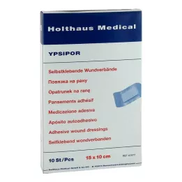WUNDVERBAND Ypsipor sterilný 10x15 cm, 10 ks