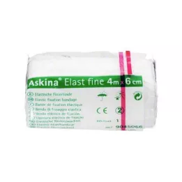 ASKINA Elast Fine bandáž 6 cmx4 m zabalená v celofáne, 1 ks