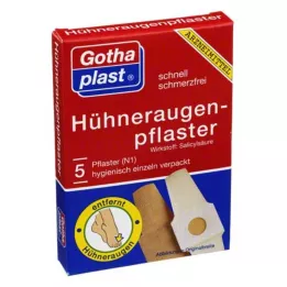 GOTHAPLAST Kukuričné náplasti Cornmed 2x6 cm, 5 ks