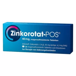 ZINKOROTAT POS enterálne obalené tablety, 20 ks