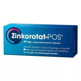ZINKOROTAT POS enterálne obalené tablety, 50 ks