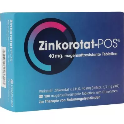 ZINKOROTAT POS enterálne obalené tablety, 100 ks