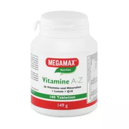 MEGAMAX Vitamíny A-Z+Q10+Luteín, 100 kapsúl