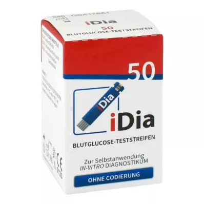 IDIA IME-DC Testovacie prúžky na glukózu v krvi, 50 ks