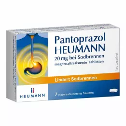 PANTOPRAZOL Heumann 20 mg na pálenie záhy msr. tablety, 7 ks