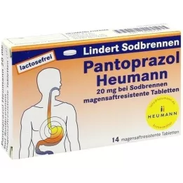 PANTOPRAZOL Heumann 20 mg na pálenie záhy msr. tablety, 14 ks