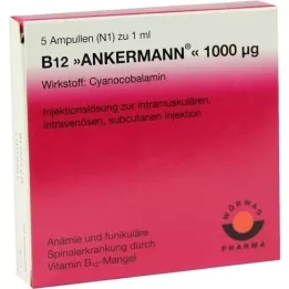B12 ANKERMANN 1 000 μg ampulky, 5X1 ml