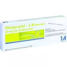 OMEPRAZOL-1A Pharma 20 mg na pálenie záhy HKM, 14 ks