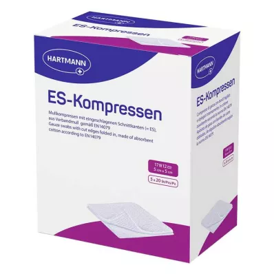 ES-KOMPRESSEN sterilné balenie 5x5 cm 12x, 5X20 ks ES-KOMPRESSEN sterilné balenie 5x5 cm 12x, 5X20 ks
