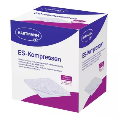 ES-KOMPRESSEN sterilné balenie 7,5x7,5 cm 12x, 5X20 ks