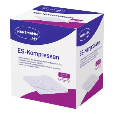 ES-KOMPRESSEN sterilné balenie 10x10 cm 12x, 10X10 ks ES-KOMPRESSEN sterilné balenie 10x10 cm 12x, 10X10 ks