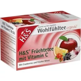 H&amp;S Ovocie s vitamínom C filtračné vrecko, 20X2,7 g