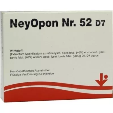 NEYOPON Č. 52 D 7 ampuliek, 5X2 ml