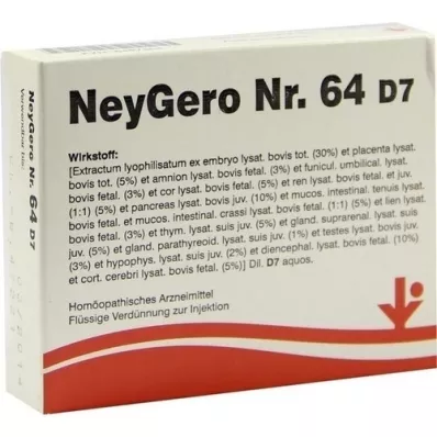 NEYGERO č. 64 D 7 ampuliek, 5X2 ml