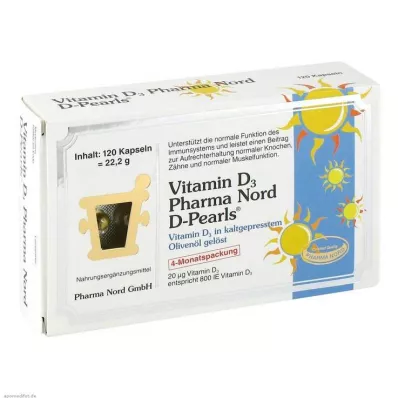 VITAMIN D3 PHARMA Nord 20 μg kapsuly, 120 kapsúl VITAMIN D3 PHARMA Nord 20 μg kapsuly, 120 kapsúl