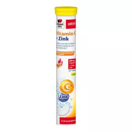 DOPPELHERZ Vitamín C+Zinok šumivé tablety, 15 ks