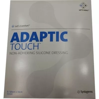 ADAPTIC Nepriľnavý silikónový obväz na rany Touch 20x32 cm, 5 ks