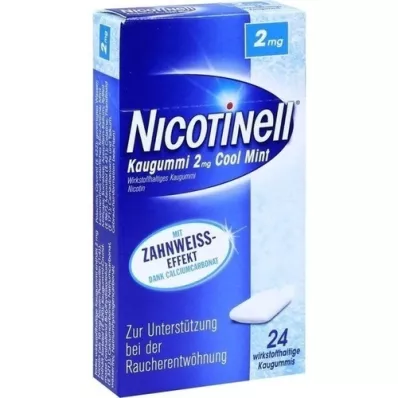 NICOTINELL Žuvačky Cool Mint 2 mg, 24 ks