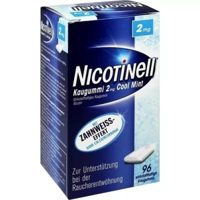 NICOTINELL Žuvačky Cool Mint 2 mg, 96 ks